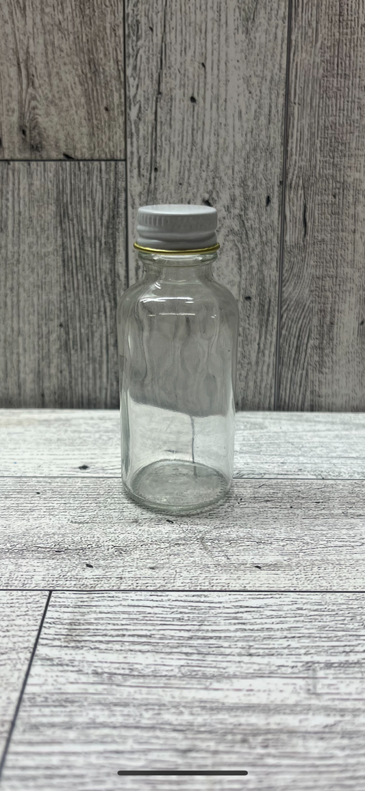 1oz Boston Round Glass Bottle