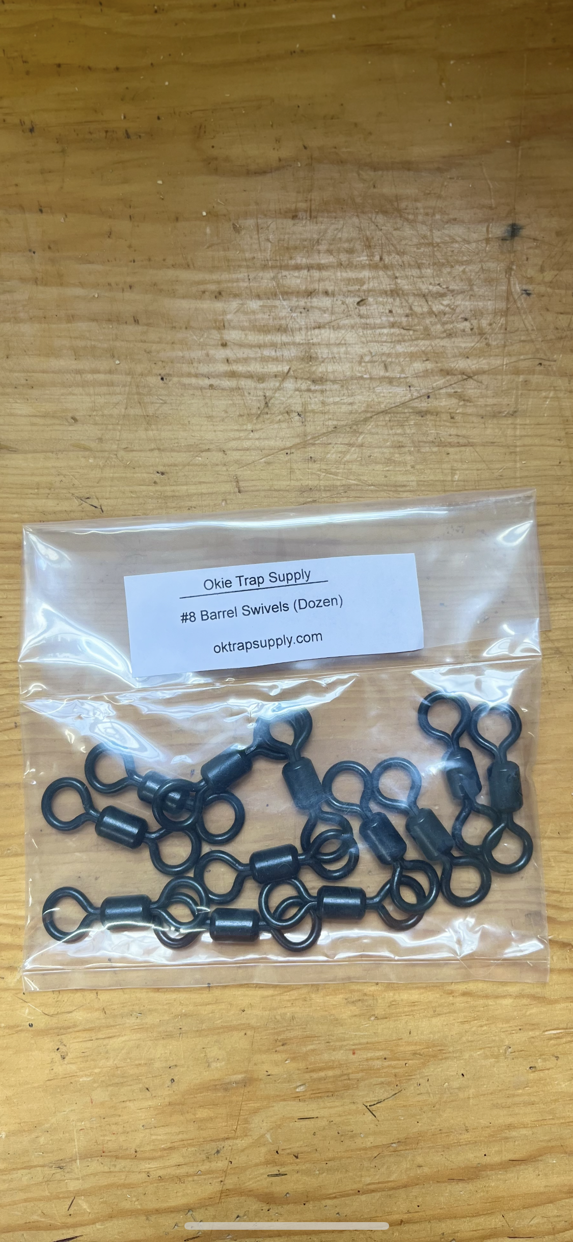 #8 Barrel Swivels (Dozen)